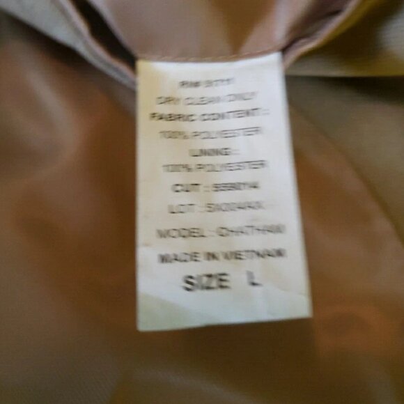 Andrew Fezza Chatham Tan Men's 2 Button Polyester Sports Coat Sz L - Picture 10 of 11